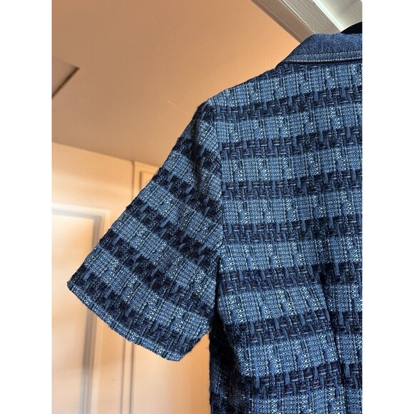 Jason Wu Denim Dress M Built-In Belt Pockets NWT Casual Chic Designer Blue Woven - Picture 8 of 14